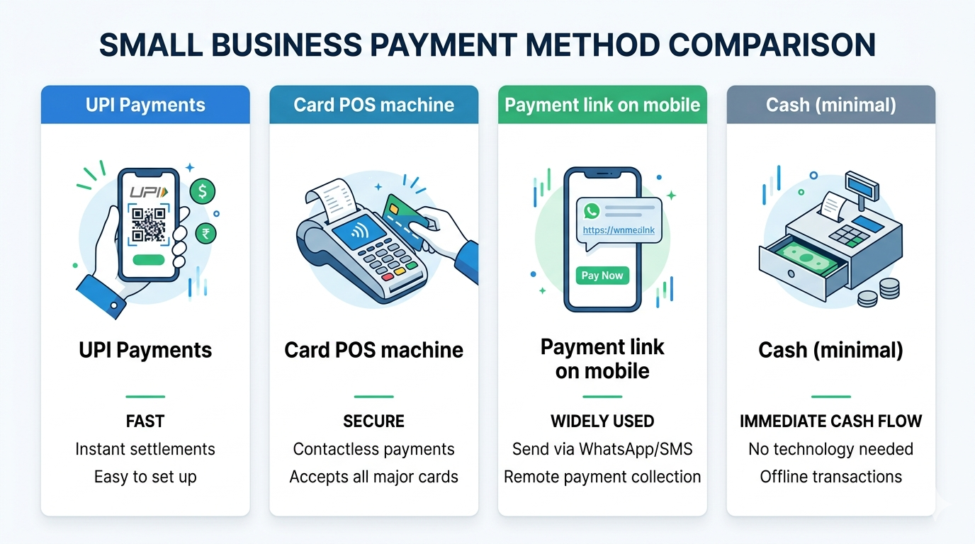 Payment Methods Comparison