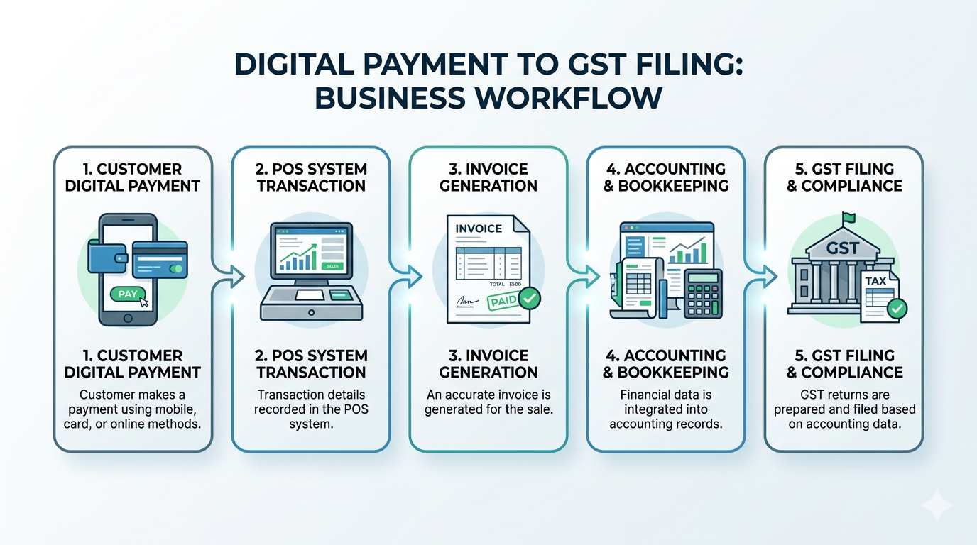 Payment to GST Flow Diagram