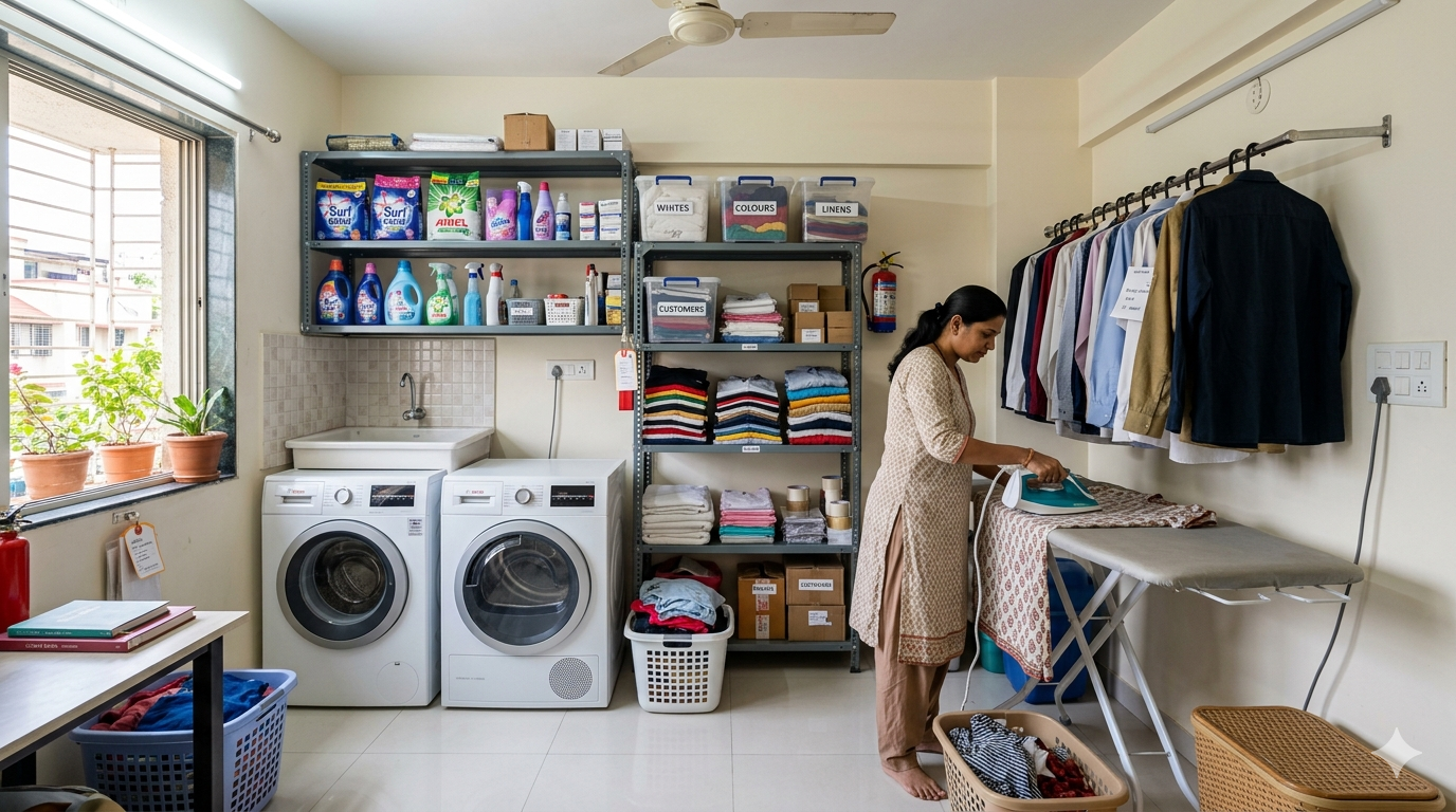 Clean Home Laundry Setup