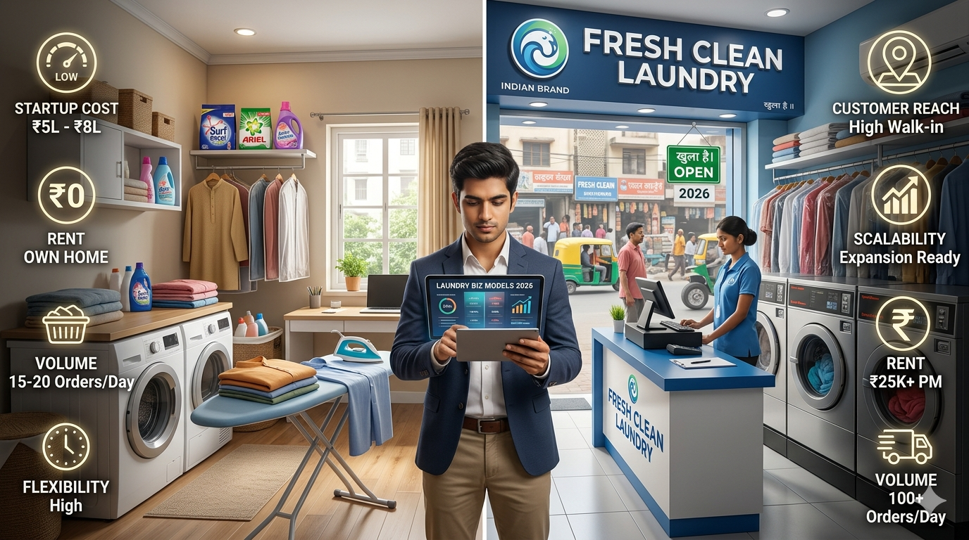Home-Based vs Shop-Based Laundry Business