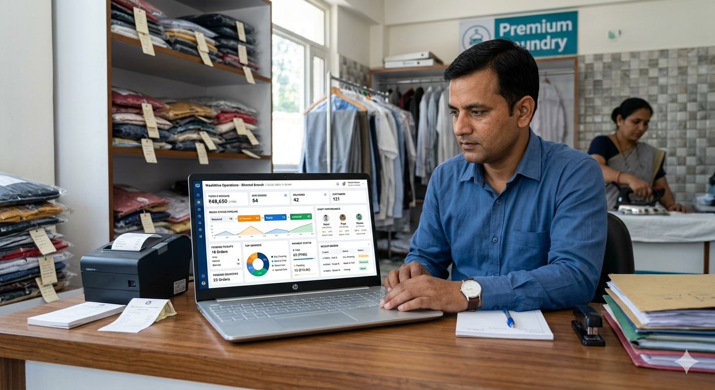 Dashboard with Order Status, Pending Deliveries, and Revenue Summary