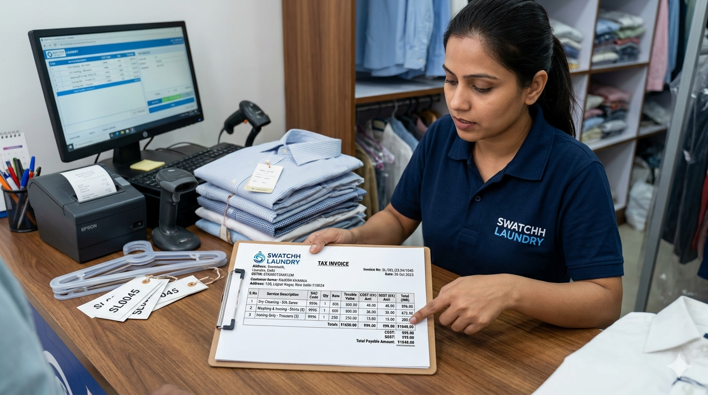 Sample GST-Compliant Laundry Invoice
