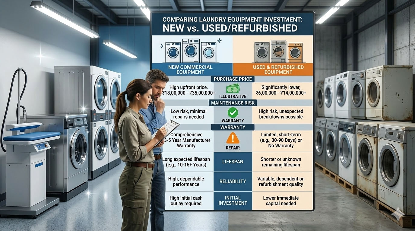 New vs Used Laundry Equipment Comparison