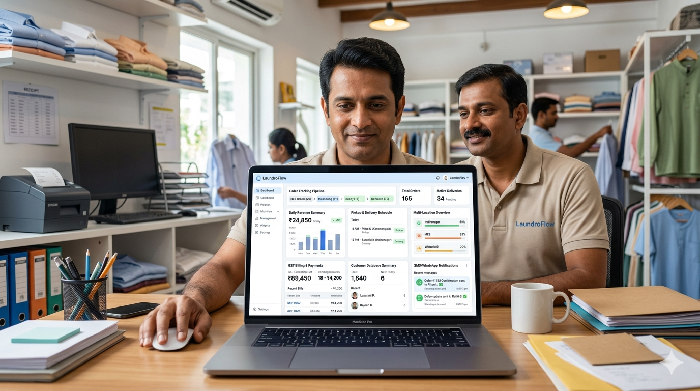 Mid-Tier Laundry Management Dashboard
