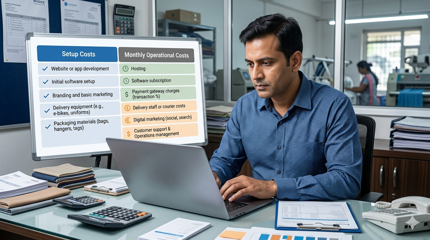 Setup Cost vs Monthly Operational Cost Breakdown