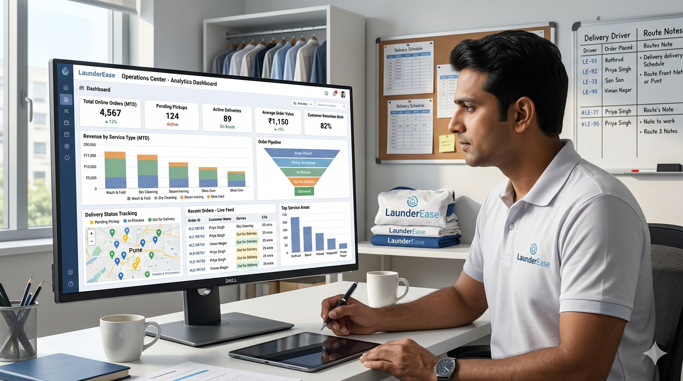 Business Metrics and Order Tracking Dashboard