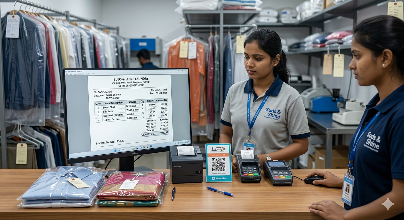 Itemized Invoice with GST Breakdown